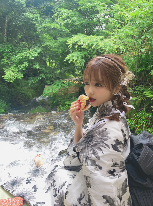 モノトーンひまわり浴衣セット[gi1507] | レディースファッション通販