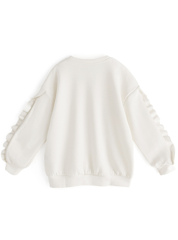 フリルスリーブスウェットトップス[dh1234] | レディースファッション