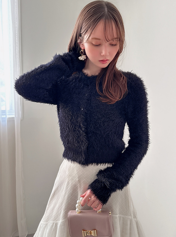 シャギーニットカーディガン[dr681] | レディースファッション通販の