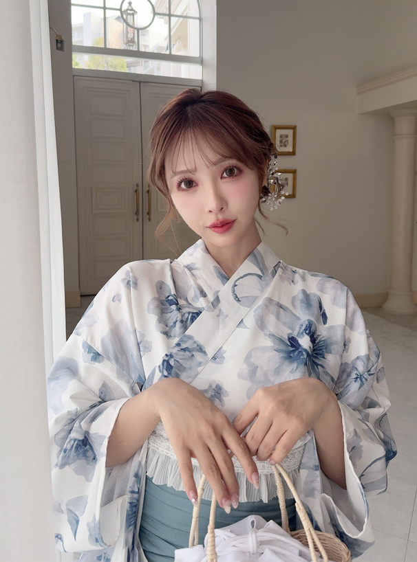 3点セット2Way水彩花柄浴衣セット[fy027] | レディースファッション