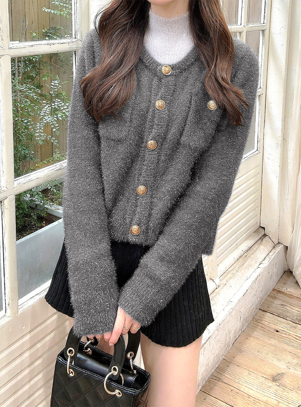 ラメフェザーカーディガン[kz618] | レディースファッション通販の