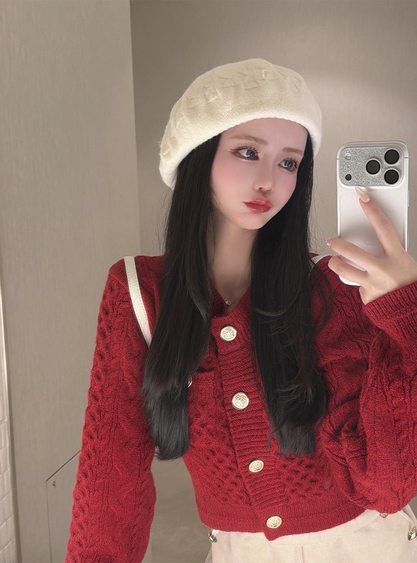 ラメケーブル編みニットカーディガン[kz635] | レディースファッション