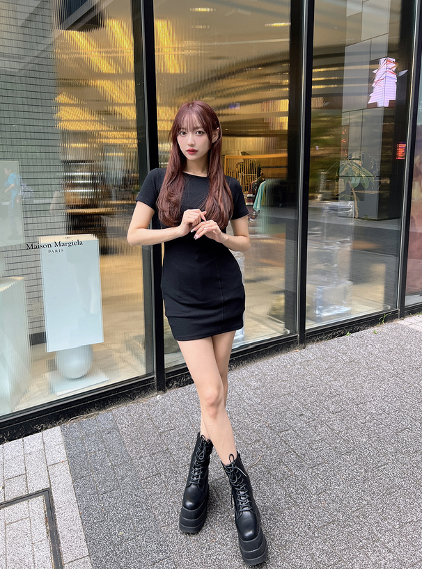 アシメネックミニワンピース[jm048] | レディースファッション通販の