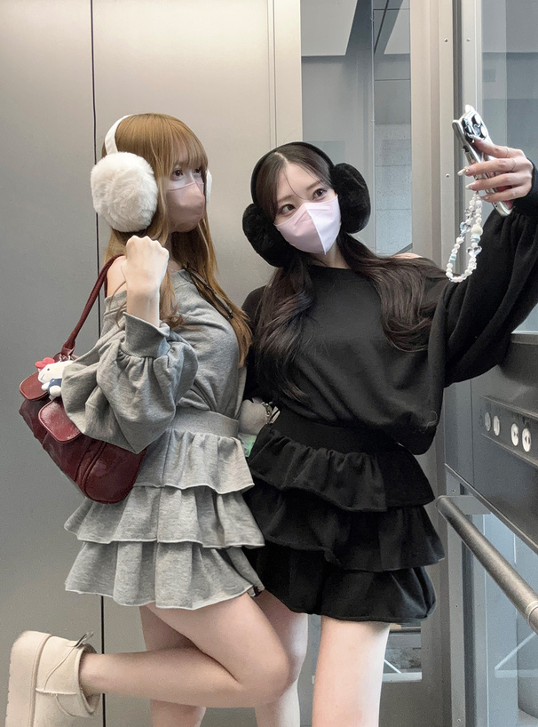 オフショルダースウェットトップス[pm392] | レディースファッション