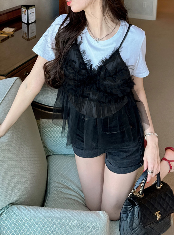 チュールフリルキャミビスチェ[pa014] | レディースファッション通販の