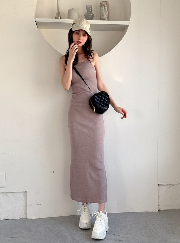 カップ付きバッククロステレコリブキャミソール[rut936] | レディース