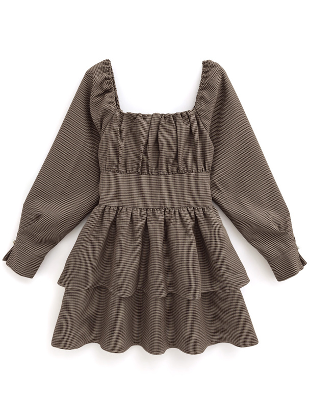 2Wayバックリボン千鳥柄ワンピース[ta188] | レディースファッション