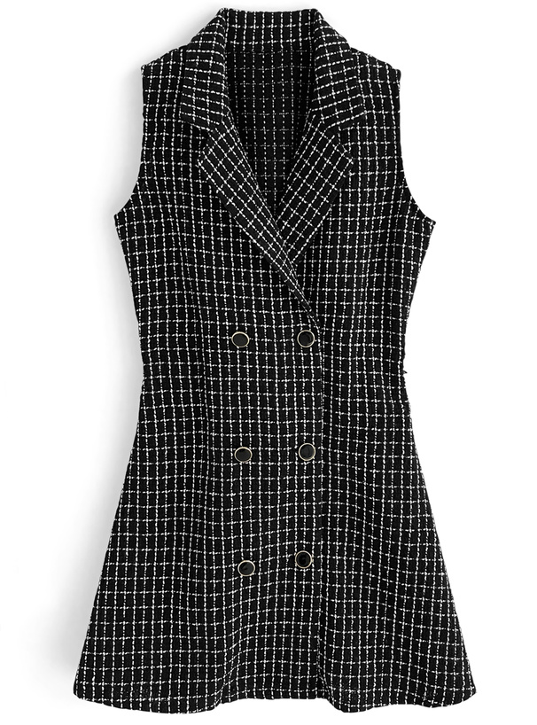 ベルト付きツイードミニワンピース[tg665] | レディースファッション