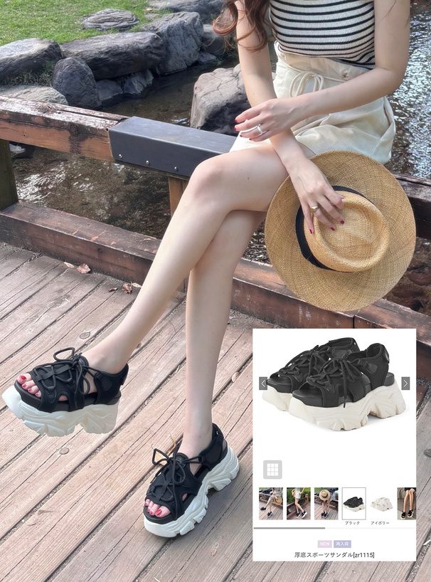 厚底スポーツサンダル[zr1115] | レディースファッション通販の