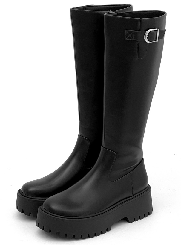 サイドバックル厚底ロングブーツ[zr1285] | レディースファッション