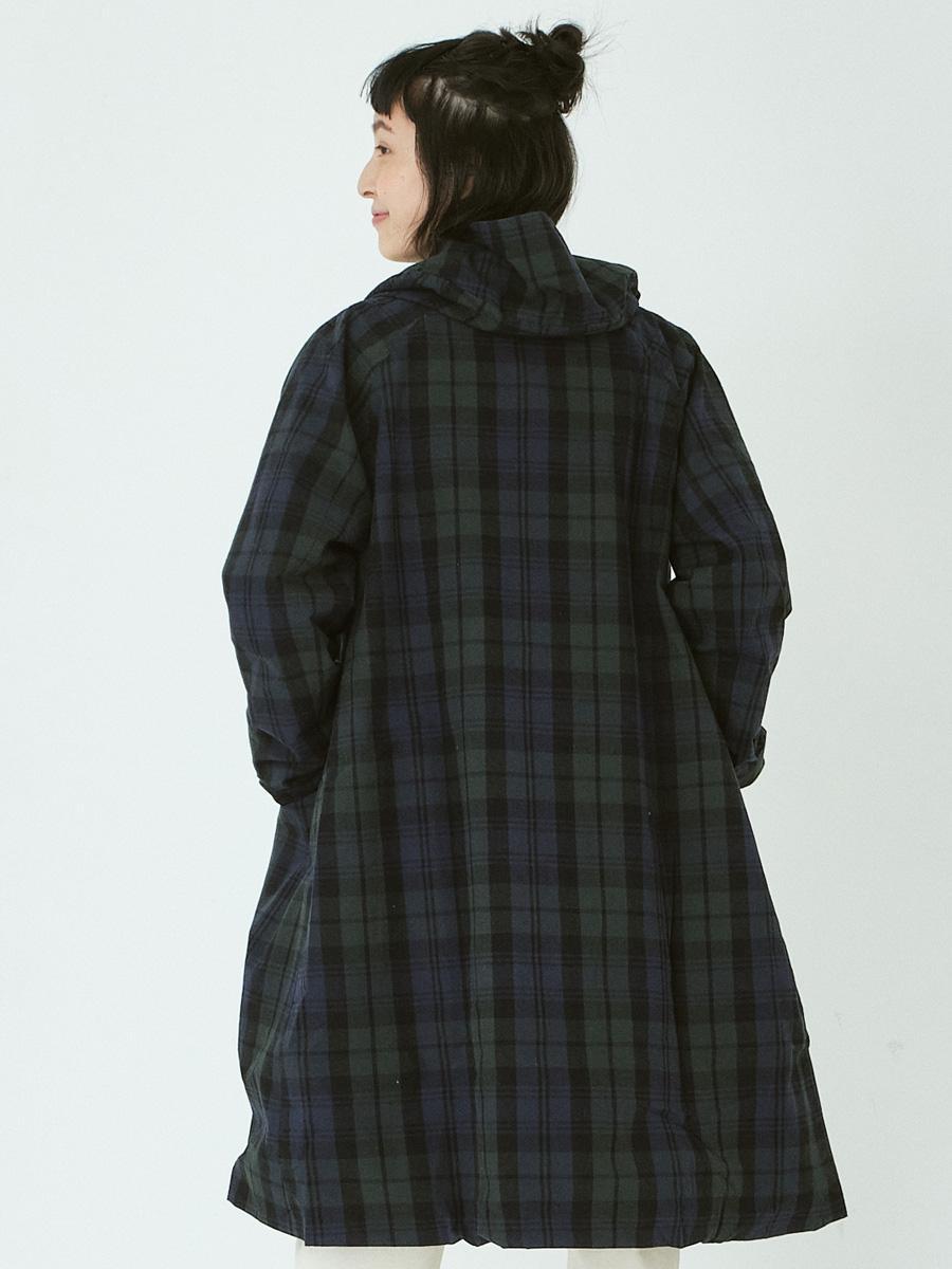 フードコート 綿BWチェック | コート | 【公式】D*g*y ONLINE STORE