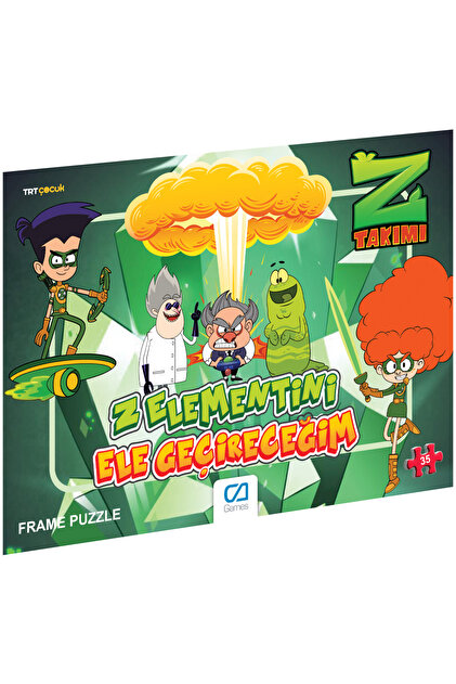 CA Games Z Takımı Frame Puzzle 35 Parça (Karışık desen