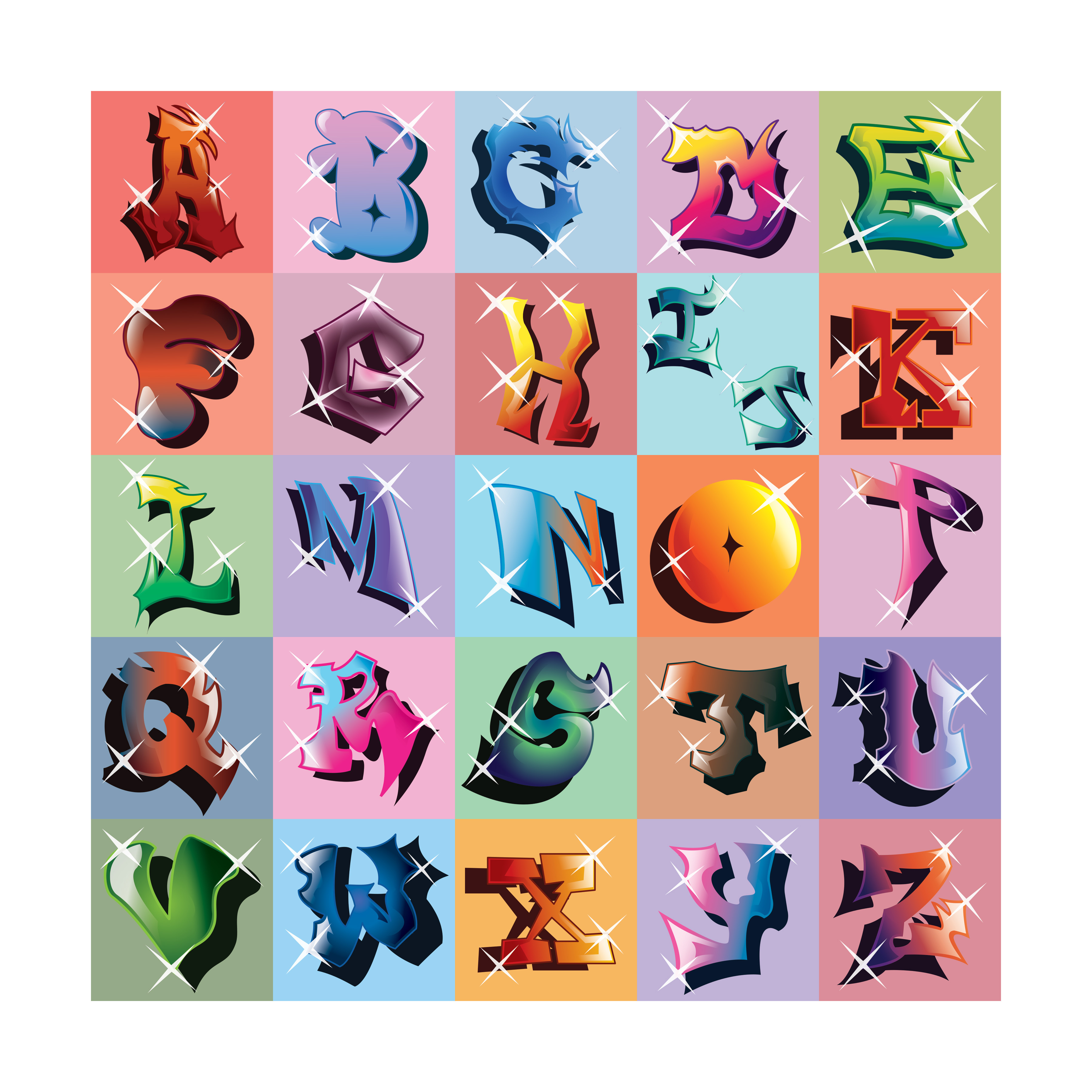 Graffiti A-Z, Type Poster by Montanna Palazzola on Dribbble