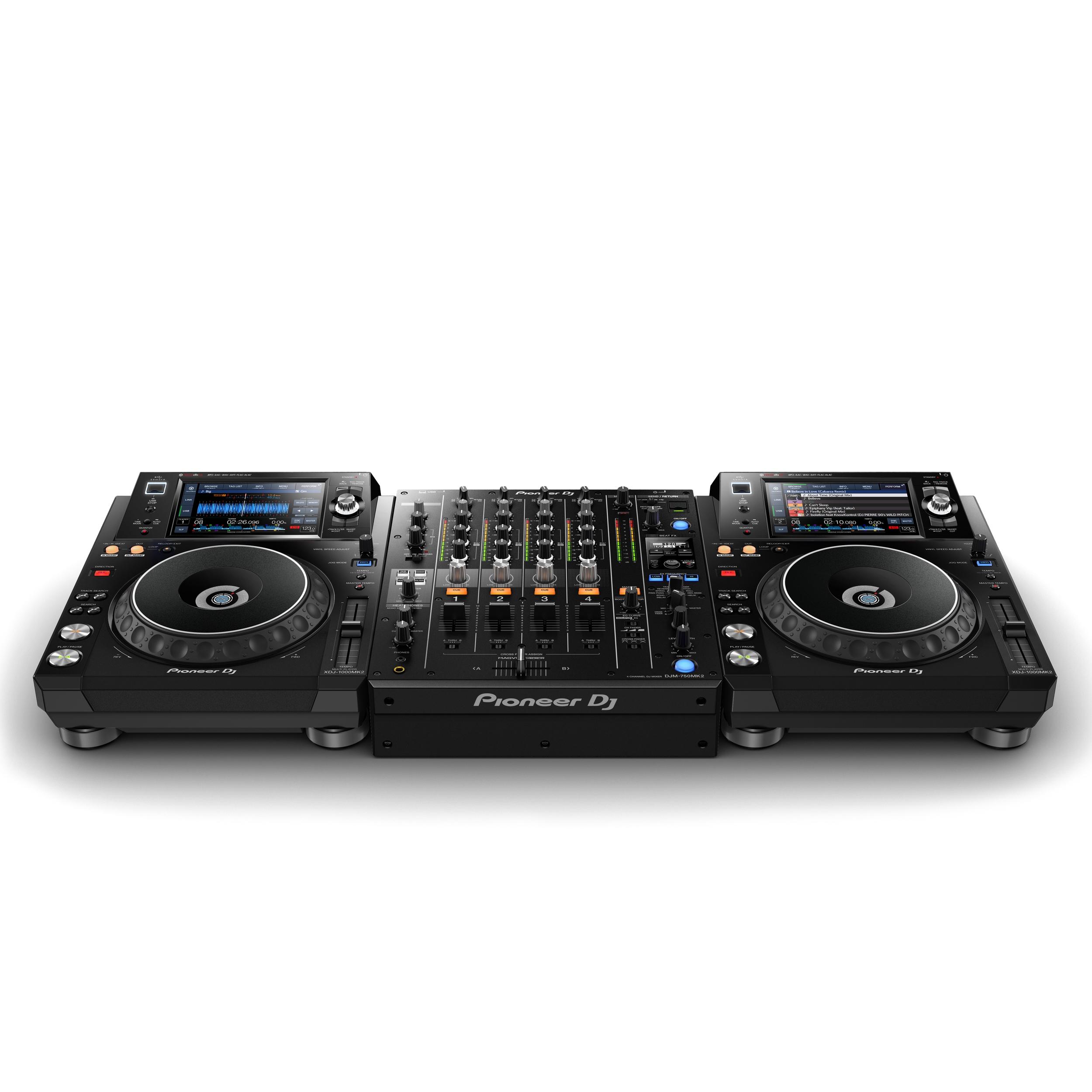 Pioneer DJ XDJ-1000MK2 & DJM-750MK2 Set