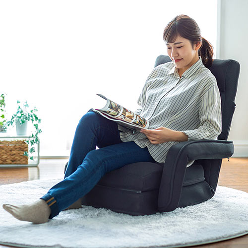 座椅子（リクライニング・クッション・メッシュ・通気性・背もたれ・肘