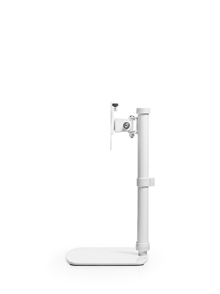 モニタースタンド 卓上 置き型｜27インチ・高さ/角度調整・白