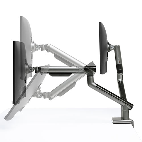 モニターアーム デュアル2画面（机・スプリング・フレキシブル・VESA