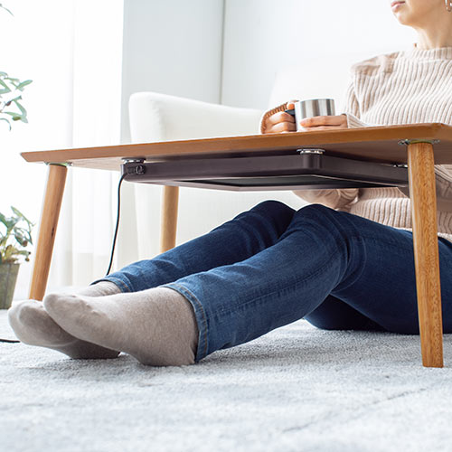 デスクヒーター パネルヒーター マグネット ネジ固定対応 タイマー機能