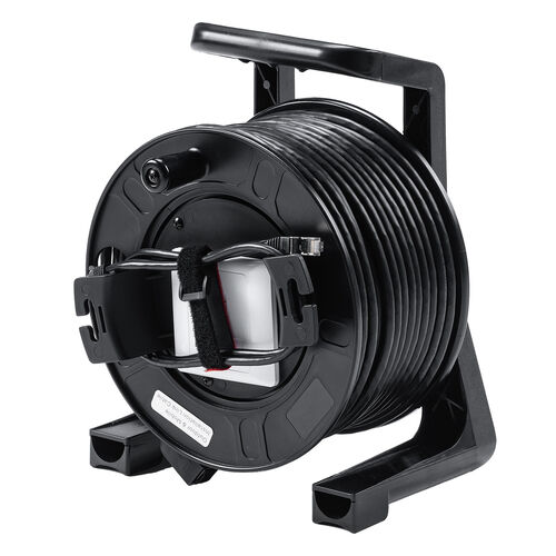 屋外用巻取り延長CAT6A LANケーブル（40m・ケーブルリール PUR