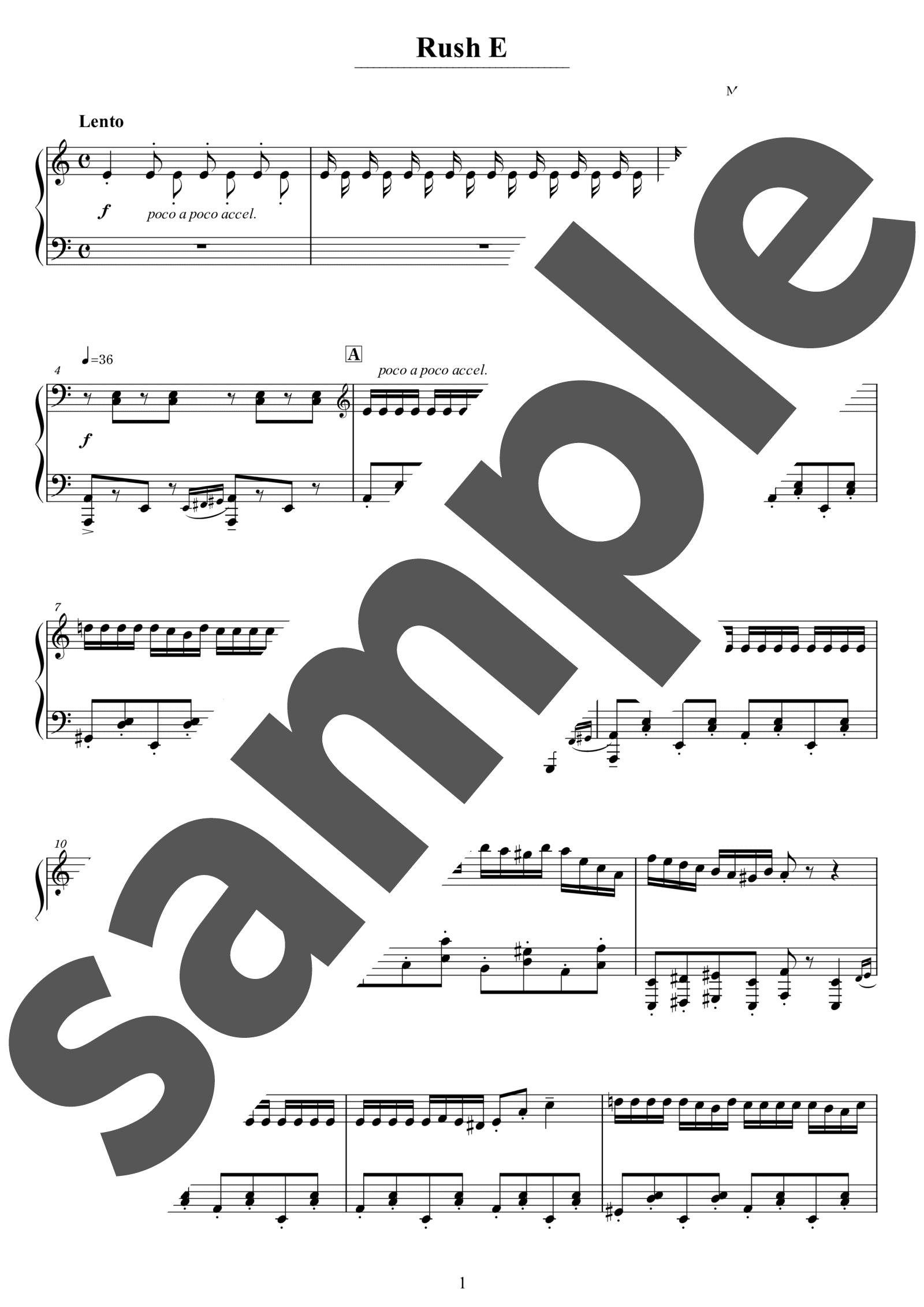 ピアノ楽譜】Rush E / Sheet Music Boss（上級） - 楽譜アプリ フェアリー