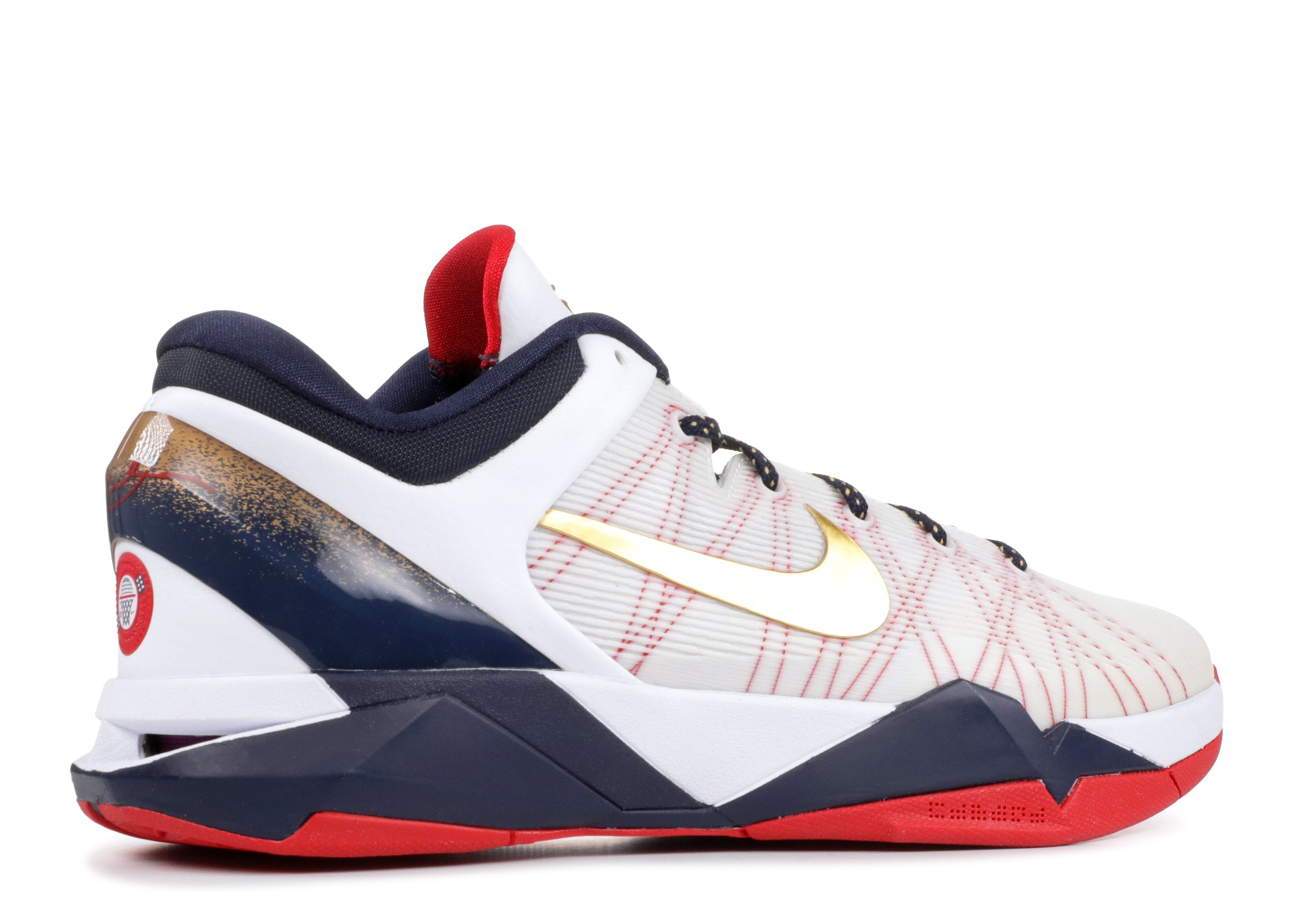 Zoom Kobe 7 System 'Gold Medal' - Nike - 488371 104 - white