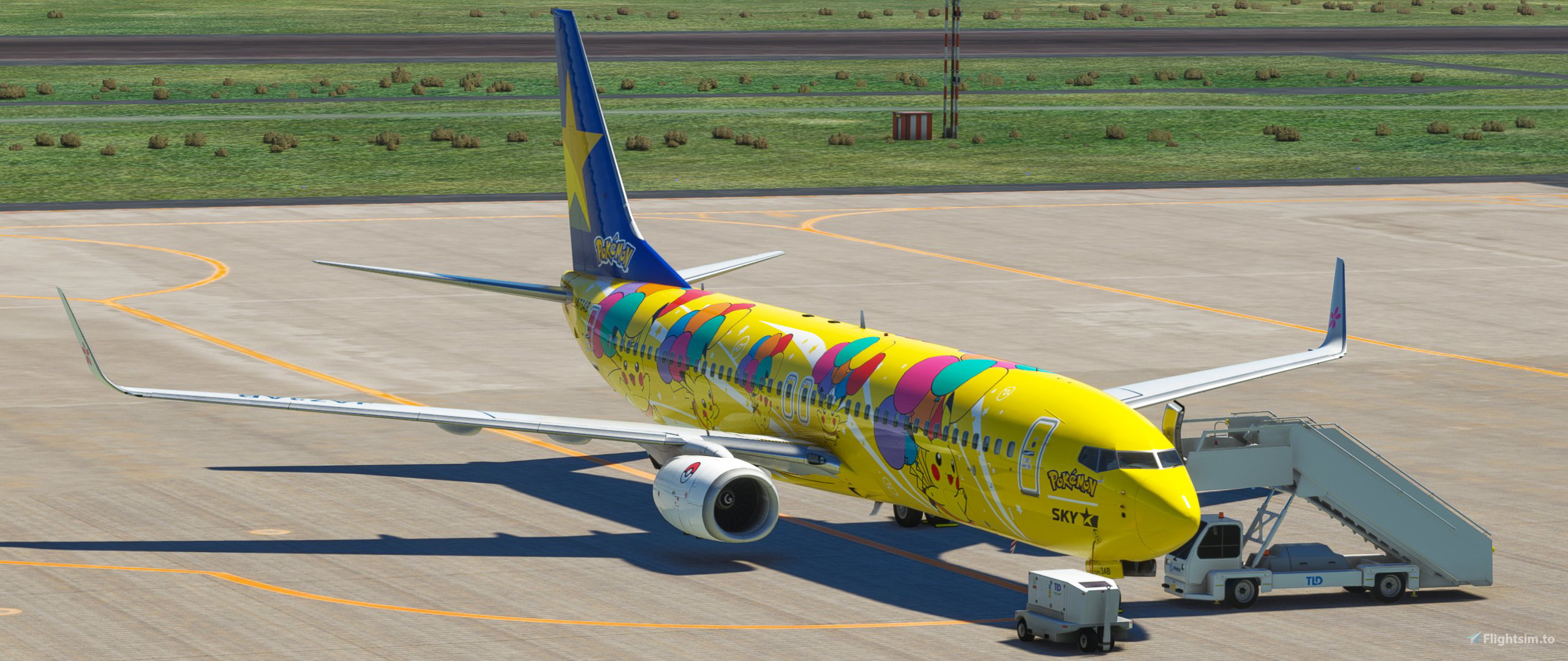 SKYMARK JA73AB Pikachu JET BC1 (2021) for Microsoft Flight