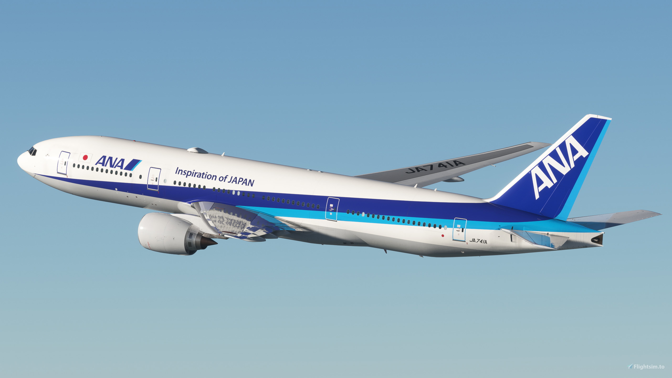 ANA [JA741A] w/Cabin PMDG B777-200ER のために Microsoft Flight