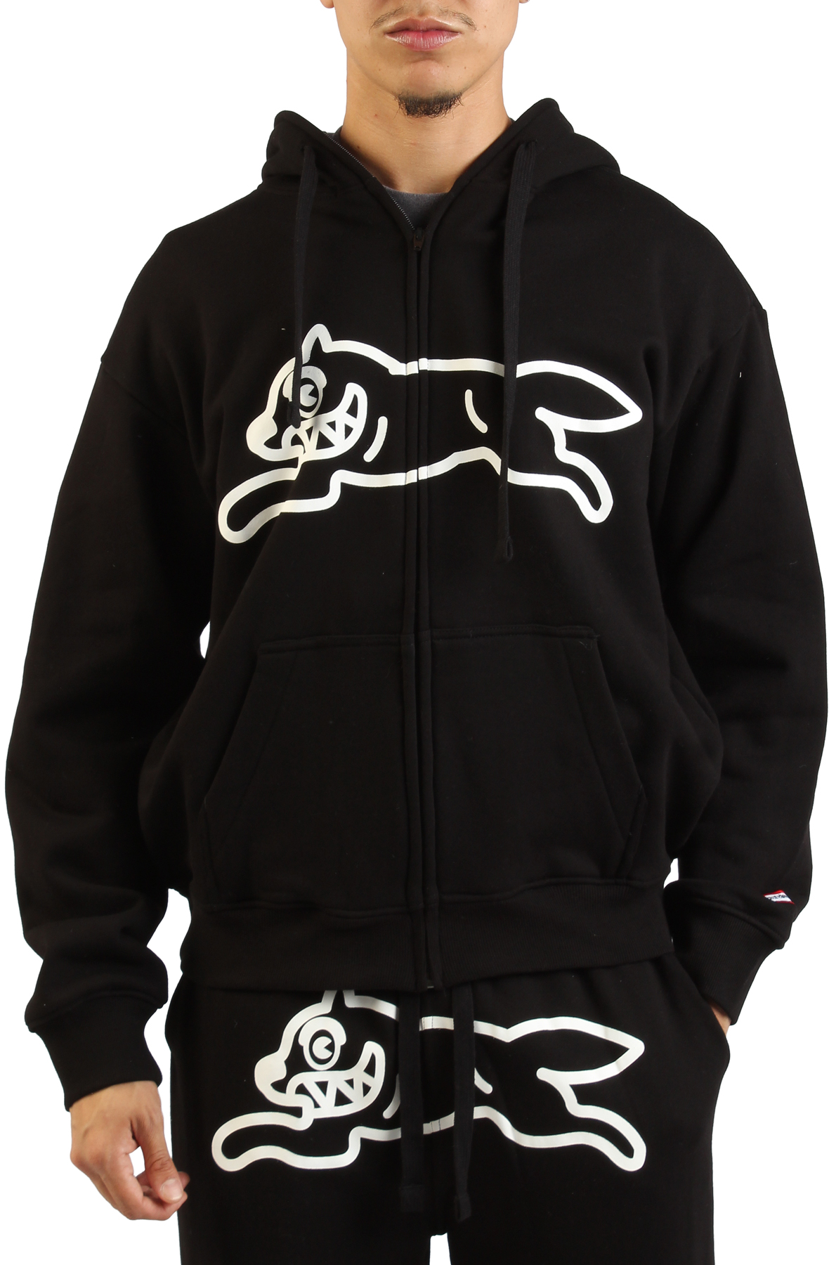 ICE CREAM Running Dog Full-zip Hoodie 451-9304-BLK - Karmaloop