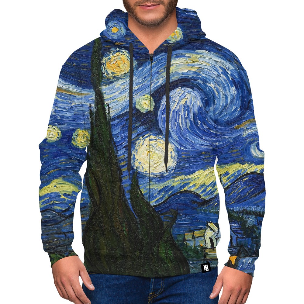 Starry Night Zip-Up Hoodie | Hoodie Lab