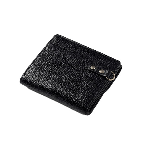 グレンチェック（GLENCHECK） マネースルー二つ折り財布 ブラック