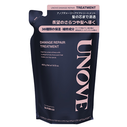 アノブ（UNOVE） ダメージリペア トリートメント 詰め替え 400g