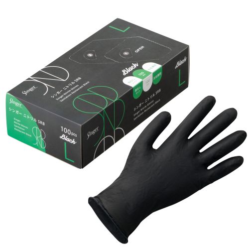 シンガー ニトリル SRB ブラック L 100枚入｜【ハンズネットストア】