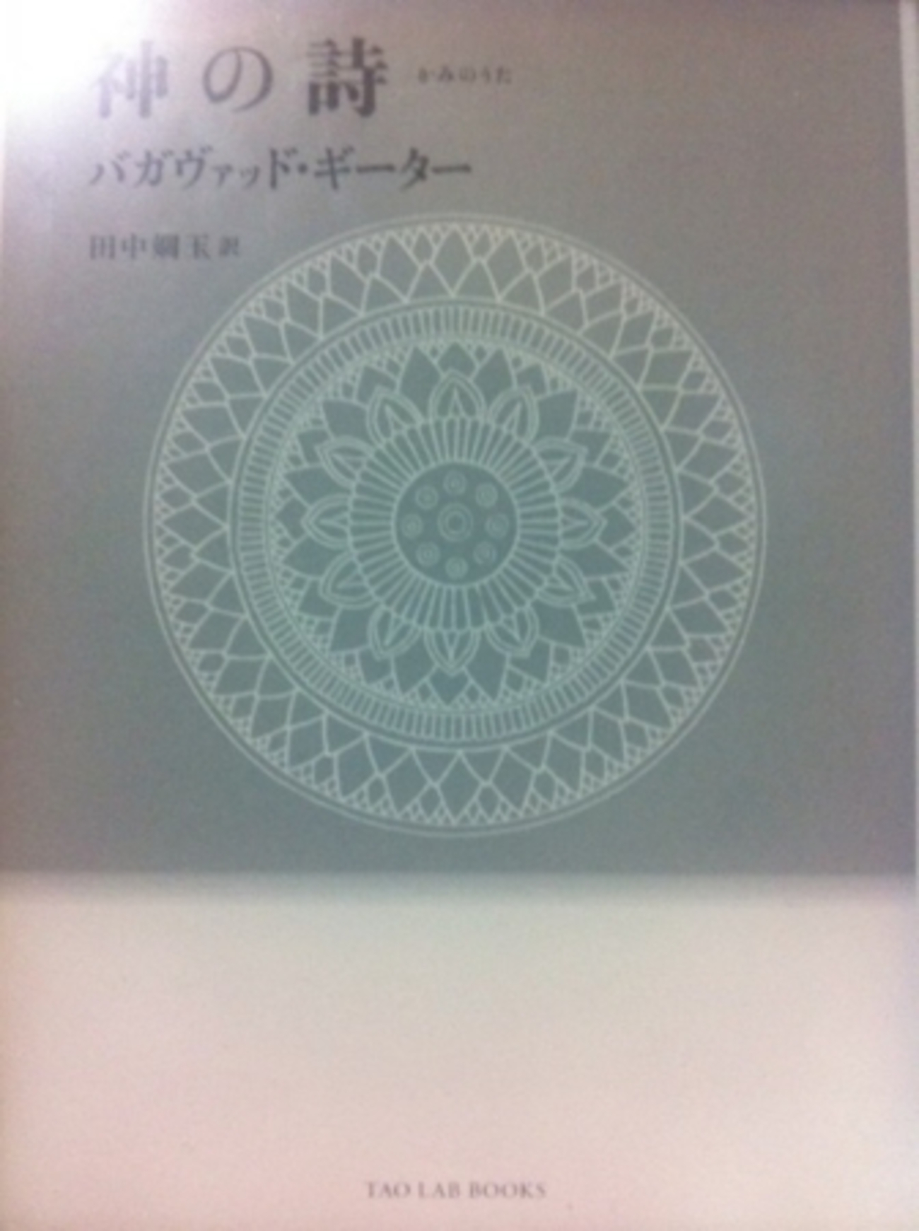 神の詩 バガヴァッド・ギーター 田中嫺玉 著 - うちこのヨガ日記