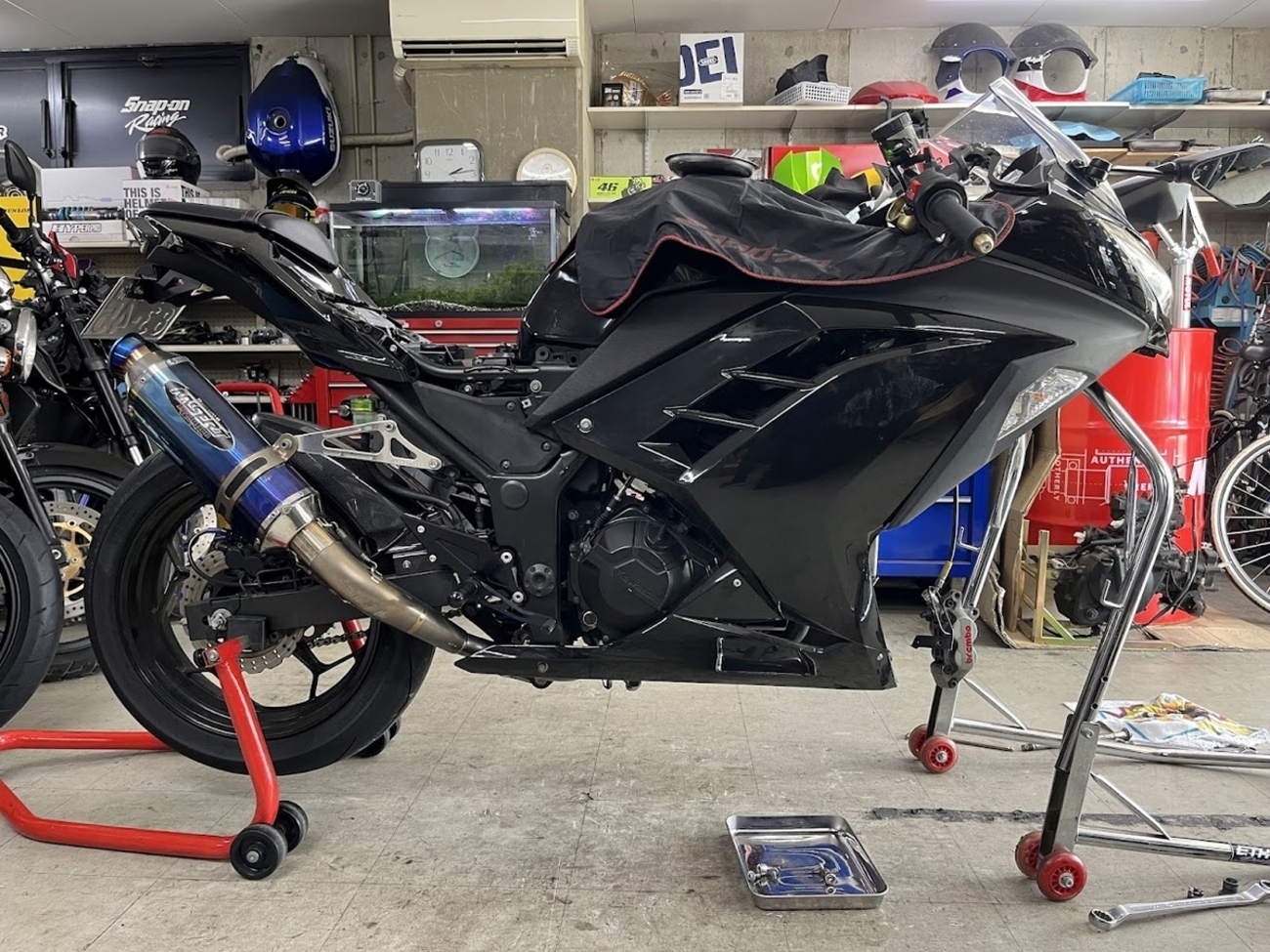 Ninja250 (Fフォークスプリング交換) - moto shop TG's diary