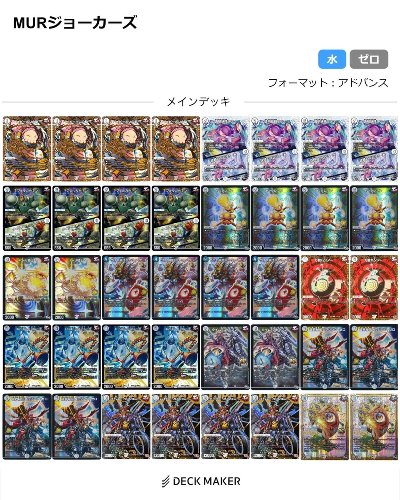 赤緑ジョーカーズデッキ 調整パーツ付 デュエマ 緑ジョーカーズデッキ