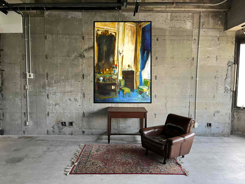 アートポスター 室内用 A2サイズ ヴィルジュスト通りの家 フレーム無し