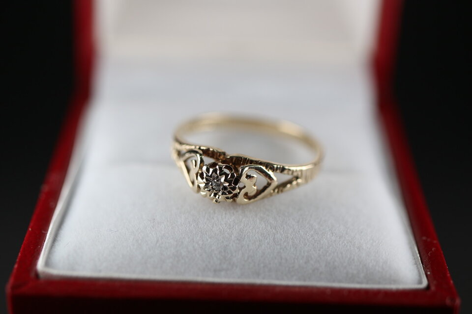 傑作 ゴールド 英国 1986年 ダイアモンド ビンテージ ヴィンテージ