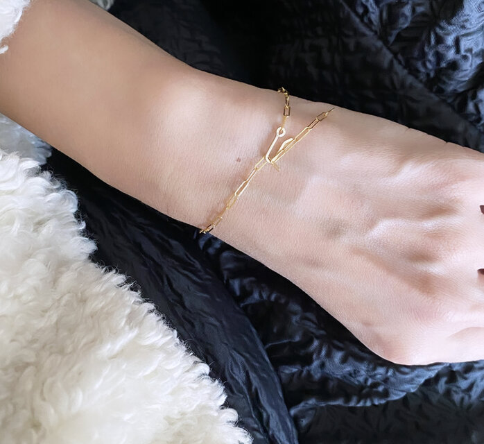 14kgf Taste お好きな位置で留められる チェーン ブレスレット | iichi