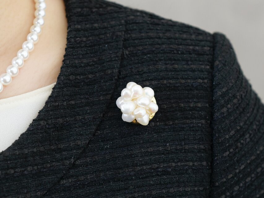 ブローチ】バロック 淡水パール | iichi 日々の暮らしを心地よくする