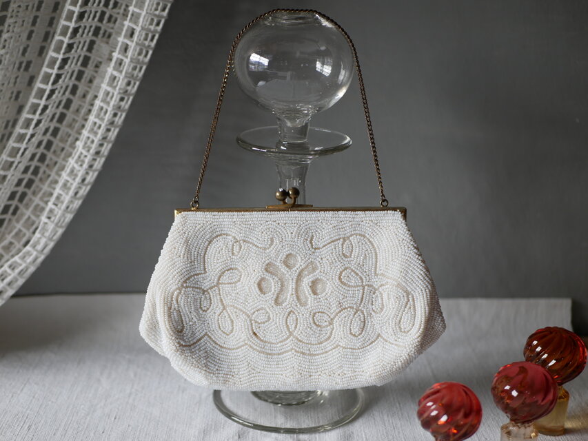 ビーズバッグ フランスアンティーク アンティークバッグ フランス