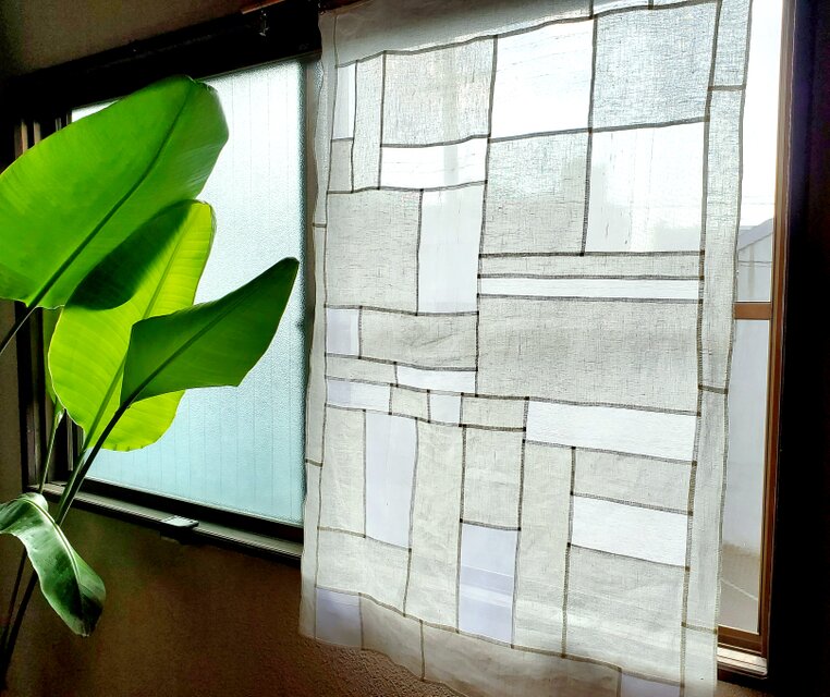 ポジャギ リネン シルク 白 《受注制作》 | iichi 日々の暮らしを