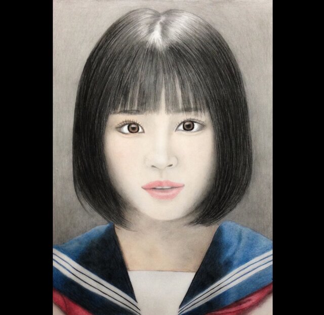 肖像画 似顔絵 イラスト 色鉛筆画 鉛筆画 パステル オーダーメイド
