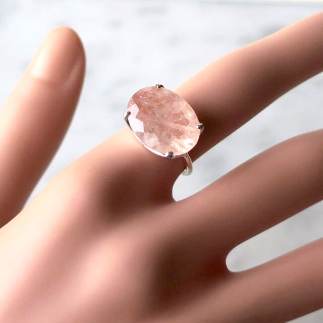 モルガナイト（ピンクアクアマリン） SVリング-a | iichi 日々の暮らし