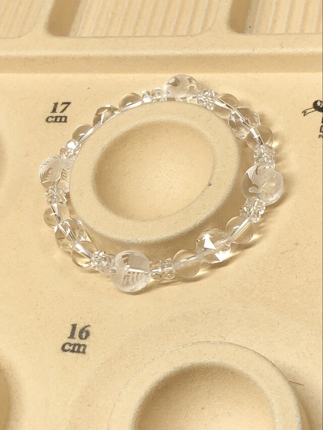 四神獣 素彫り 水晶 天然石ブレスレット | iichi 日々の暮らしを