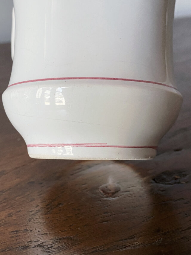 ブリュロ カップ コーヒーカップ 赤線 フランス アンティーク 0501841