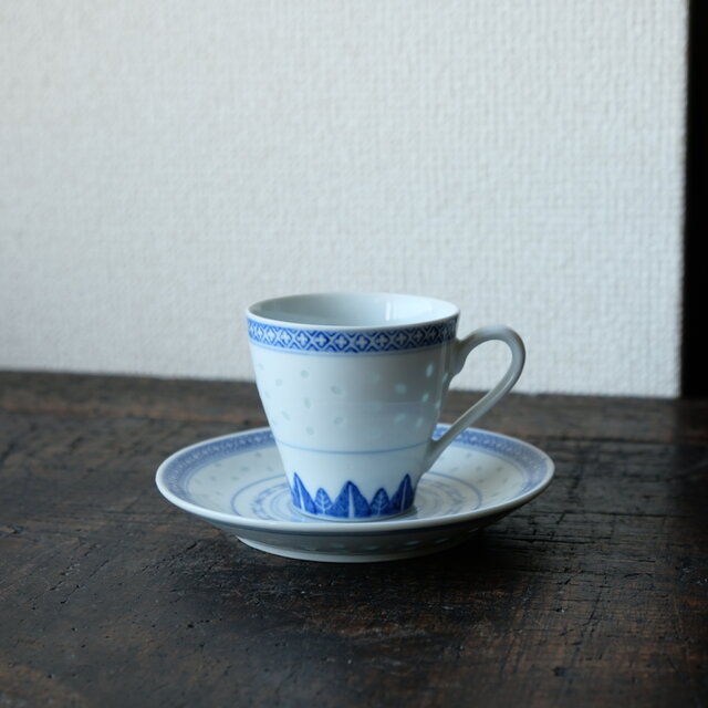 サマー特価¥1500→¥1000】美しいフォルム◇中国景徳鎮 蛍焼 デミタス