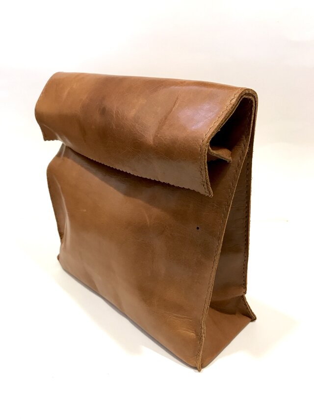 紙袋風クラッチバッグ【Lサイズ】 | iichi 日々の暮らしを心地よくする