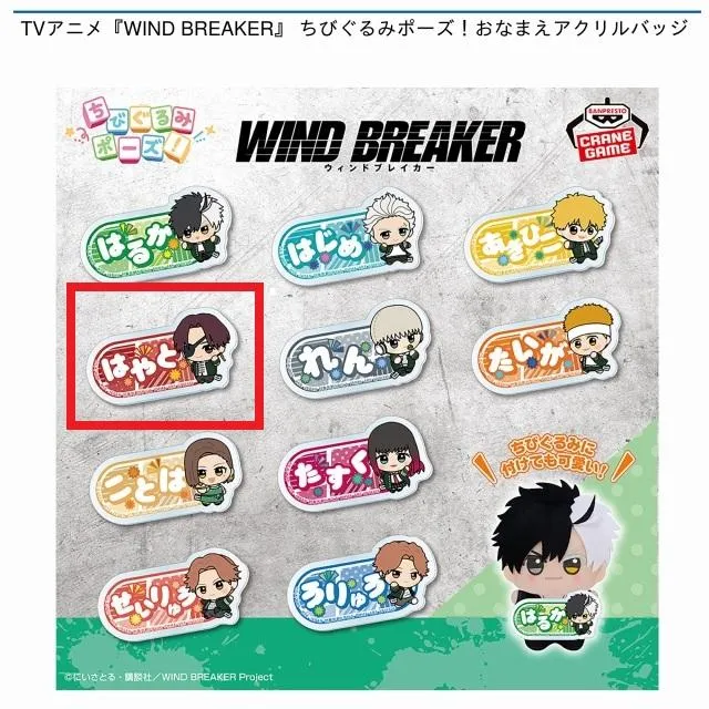 D蘇枋隼飛】TVアニメ『WIND BREAKER』 ちびぐるみポーズ!おなまえ