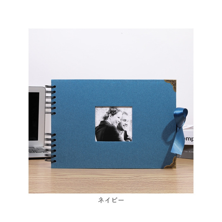 フォトアルバム スクラップブック式 リボン付き yalbum5030a[品番