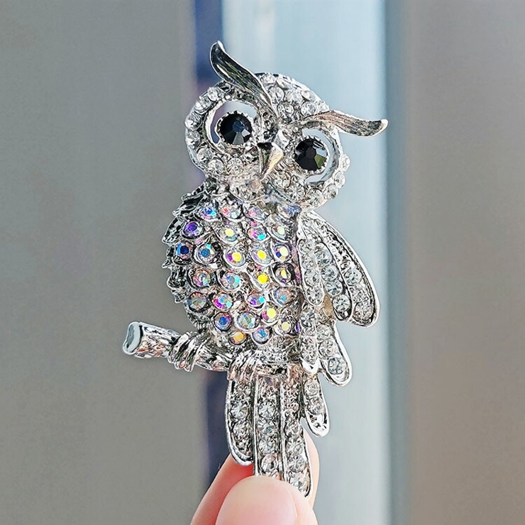 ブローチ 全4色 フクロウモチーフ[品番：JSFW0013204]｜JS FASHION